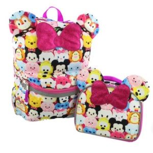 Tsum Tsum Girls Backpack and Lunch Box School Set